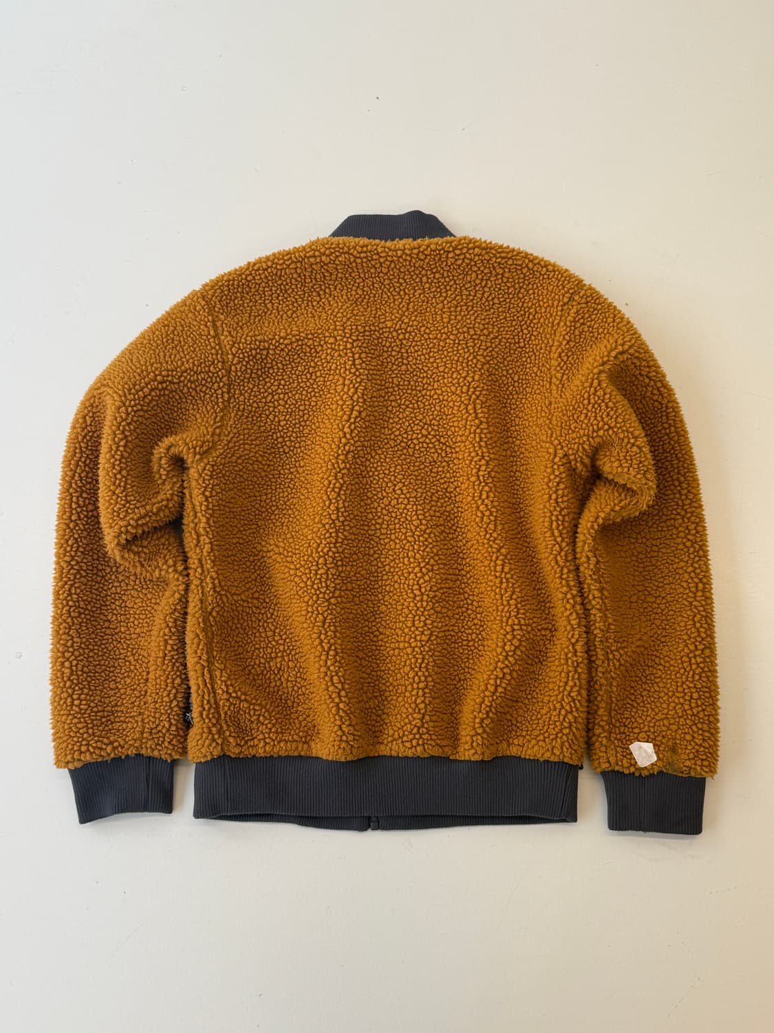 Patagonia 파타고니아 배색 쉐르파 플리스 집업 (머스타드/차콜) 상품이미지5