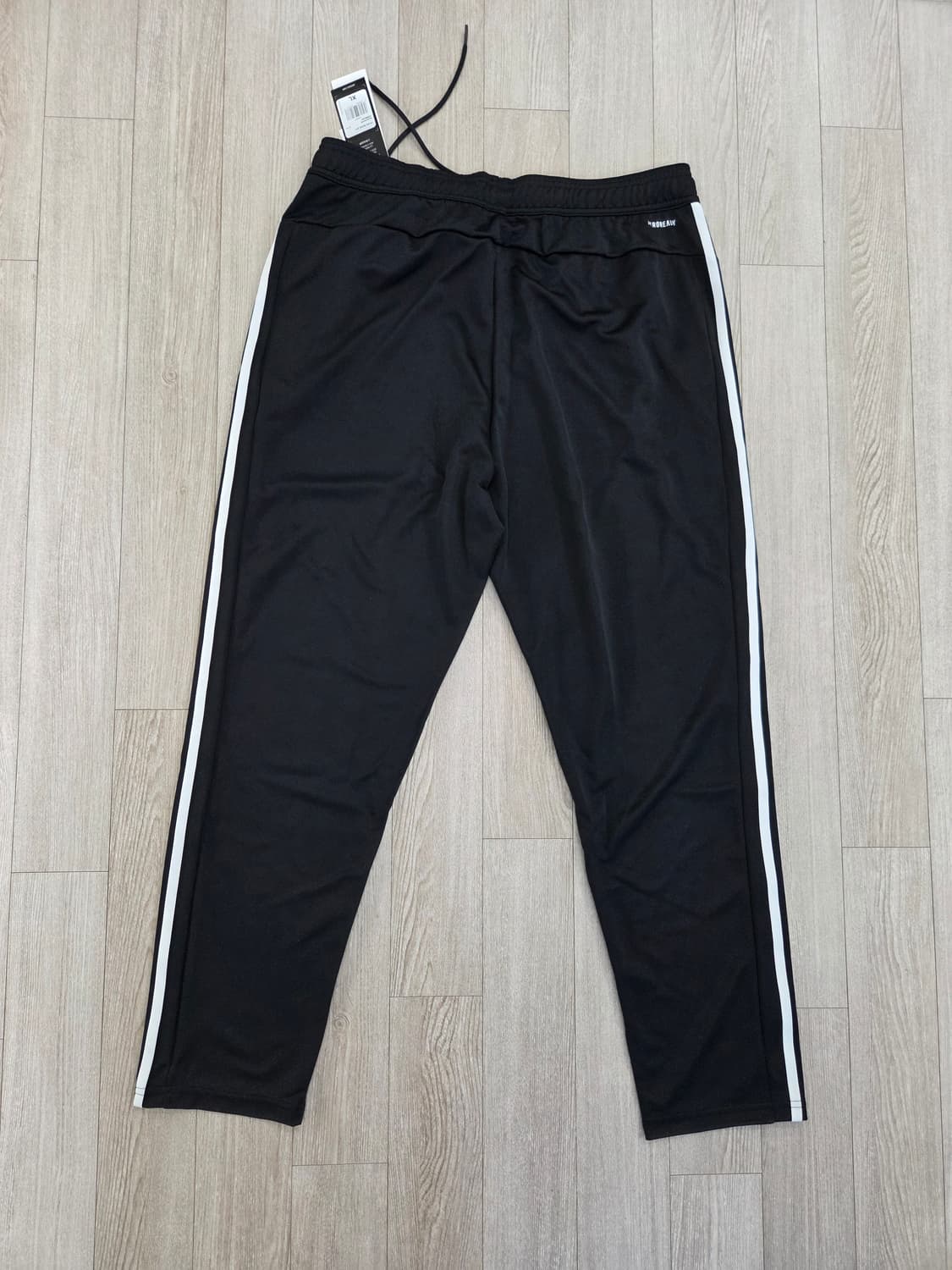 (새상품)아디다스 더블니트 블랙 삼선 트레이닝 바지 XL, ib8168 상품이미지5