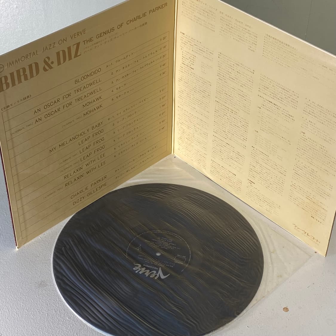 (수입중고LP-재즈) Charlie Parker, Dizzy Gill 상품이미지3