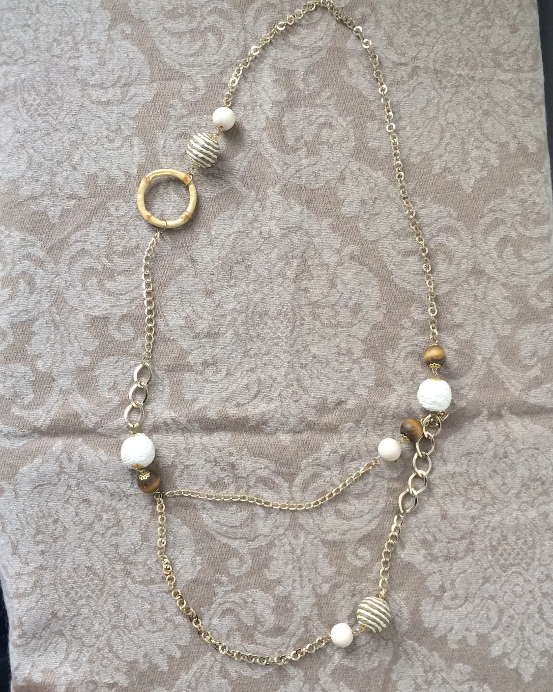2way wood beads necklace 상품이미지6