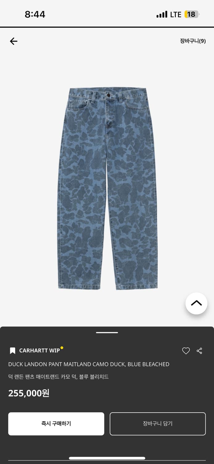 칼하트 윕 덕 랜든 팬츠 duck landon 상품이미지1