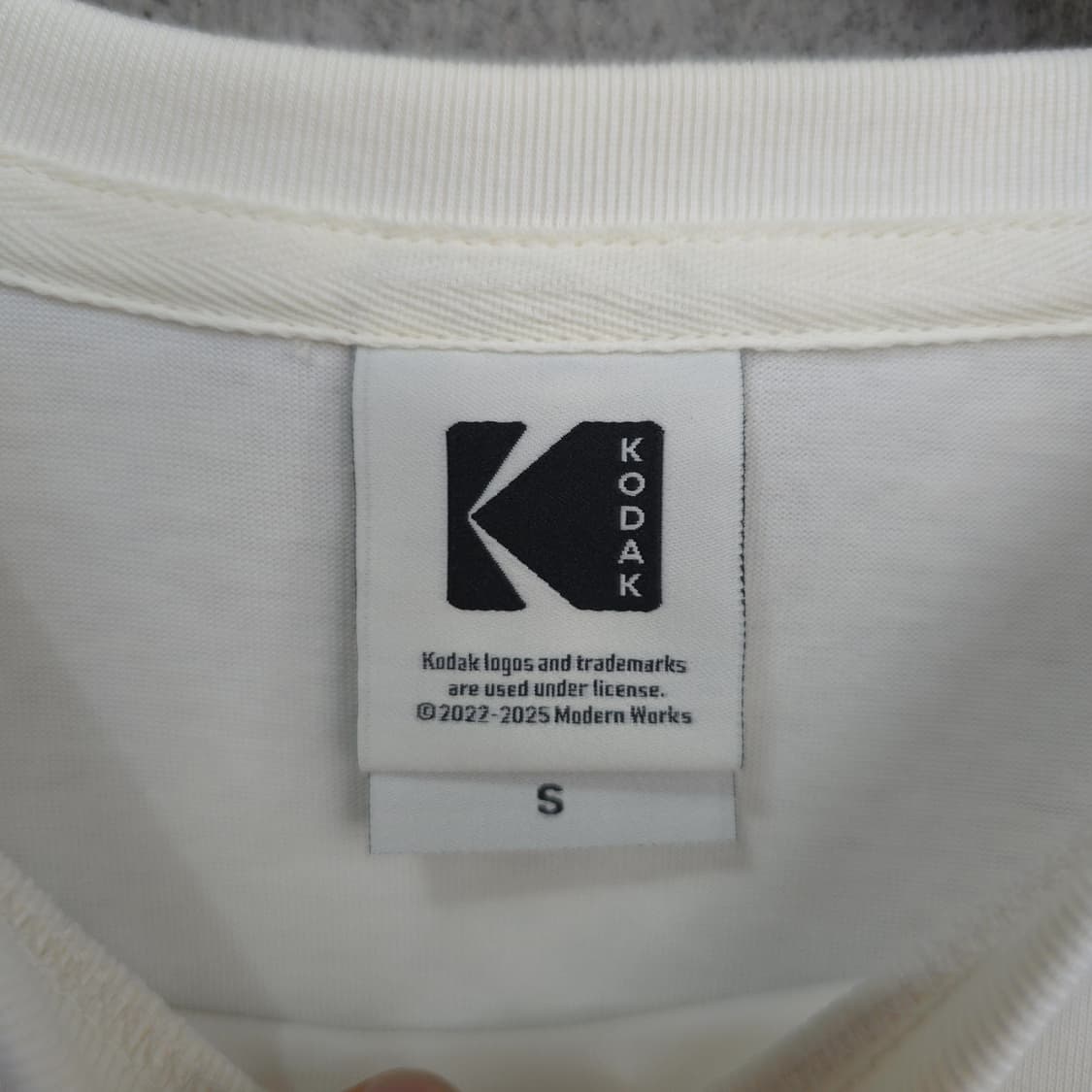 남성용 코닥 KODAK 프린트 로고 반팔티 S 상품이미지5