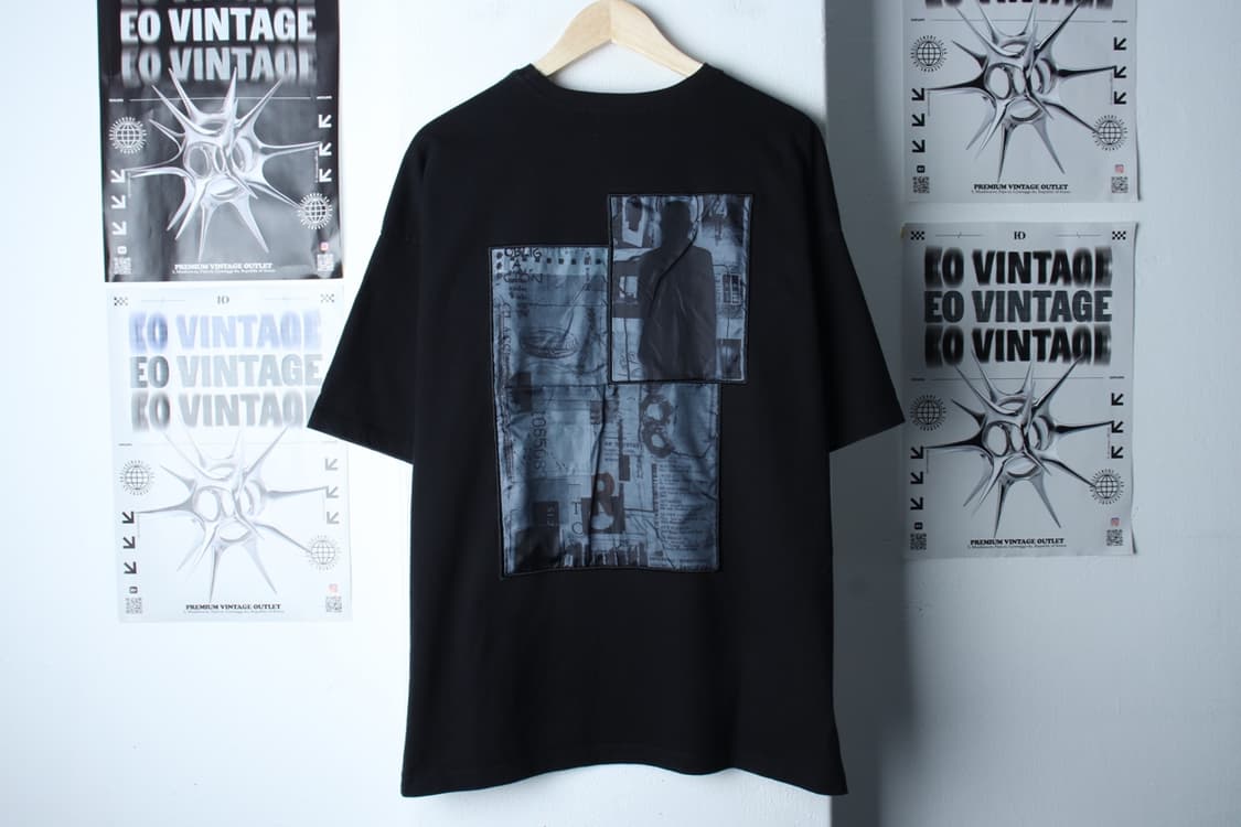 (L-2XL) 메종미네드 반팔 티셔츠 오버핏 블랙 스트릿-H31710 상품이미지6