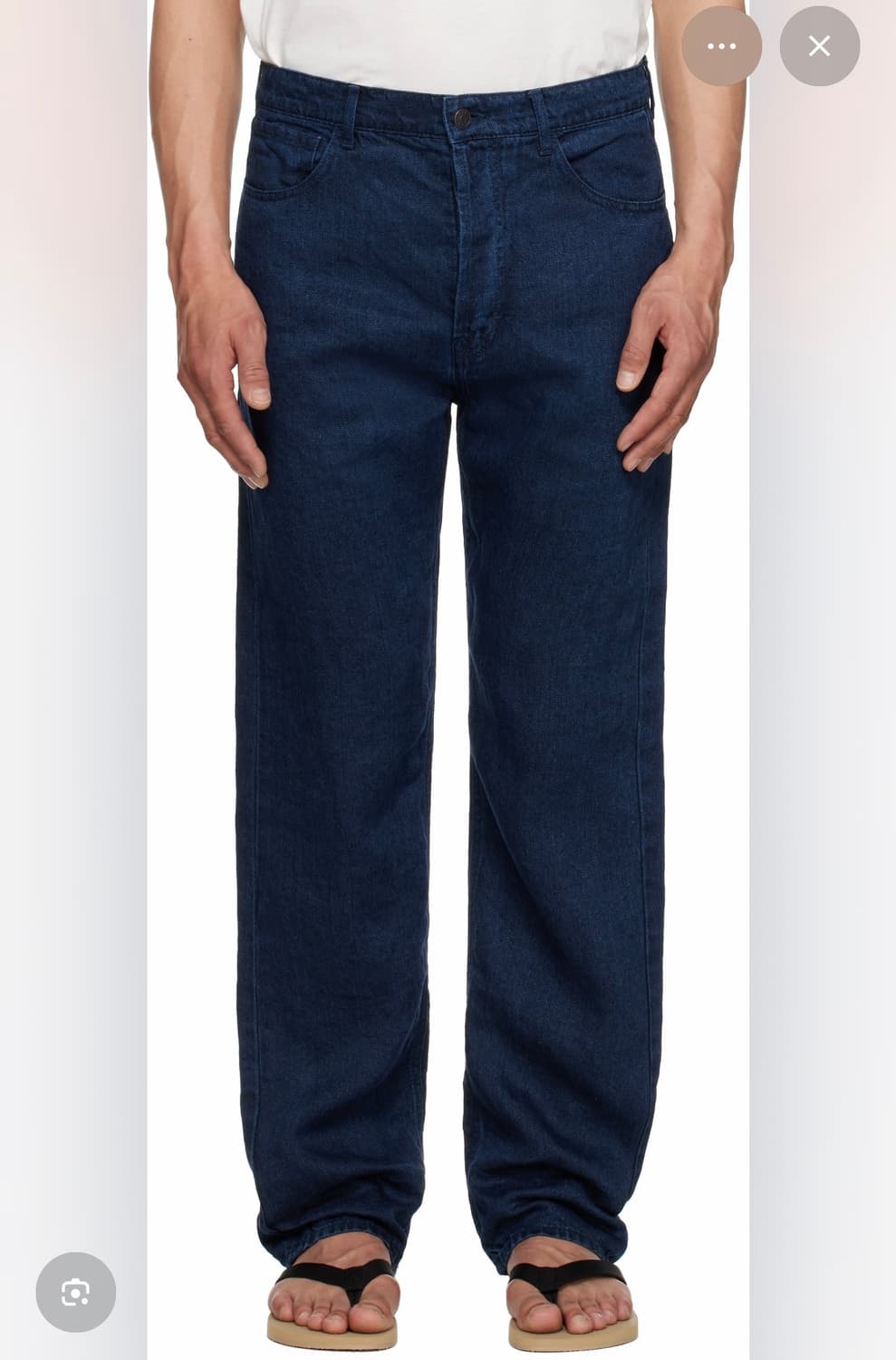 더로우 하틀리 린넨 데님 32 사이즈  상품이미지6