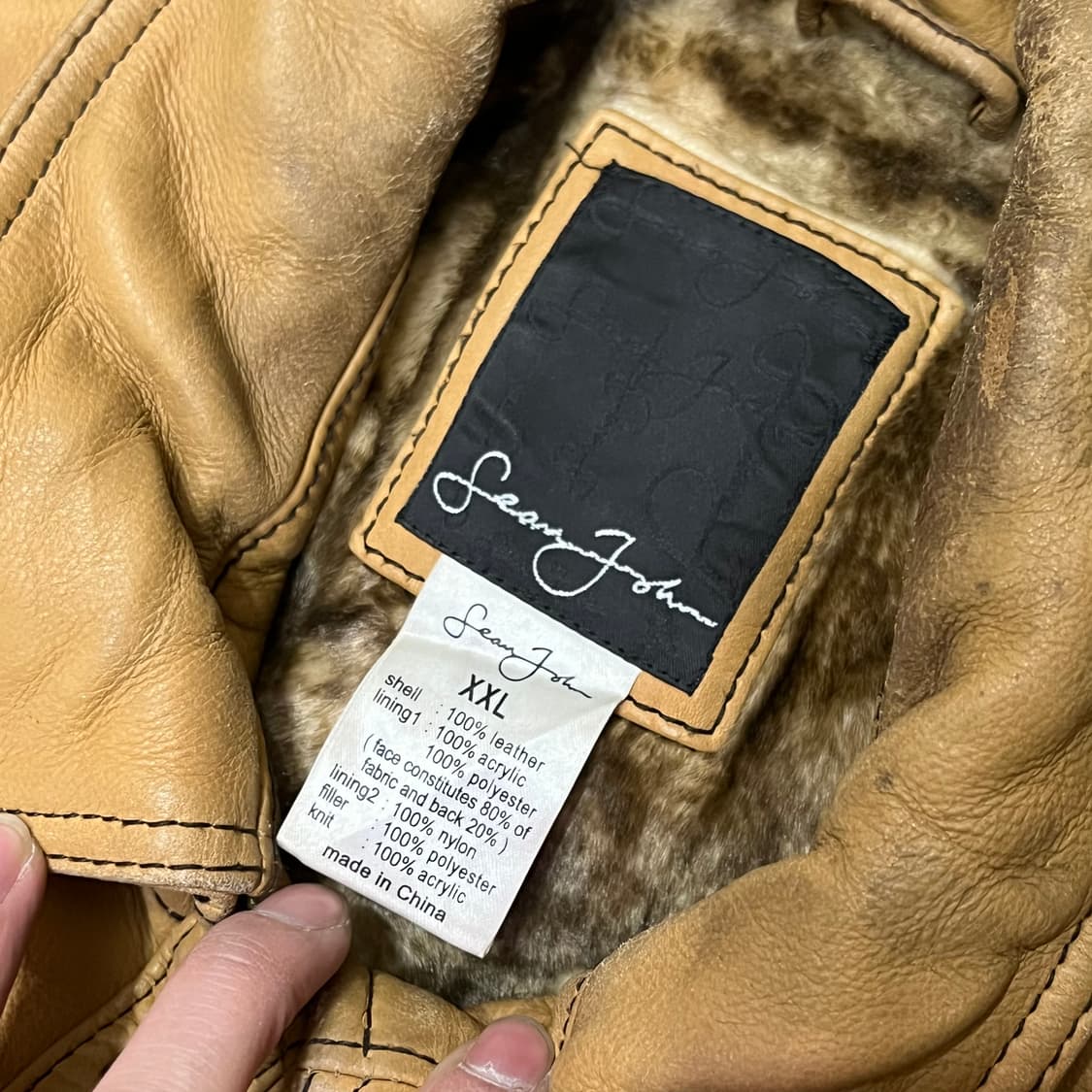  션존 퍼 레더 자켓 y14993 상품이미지9