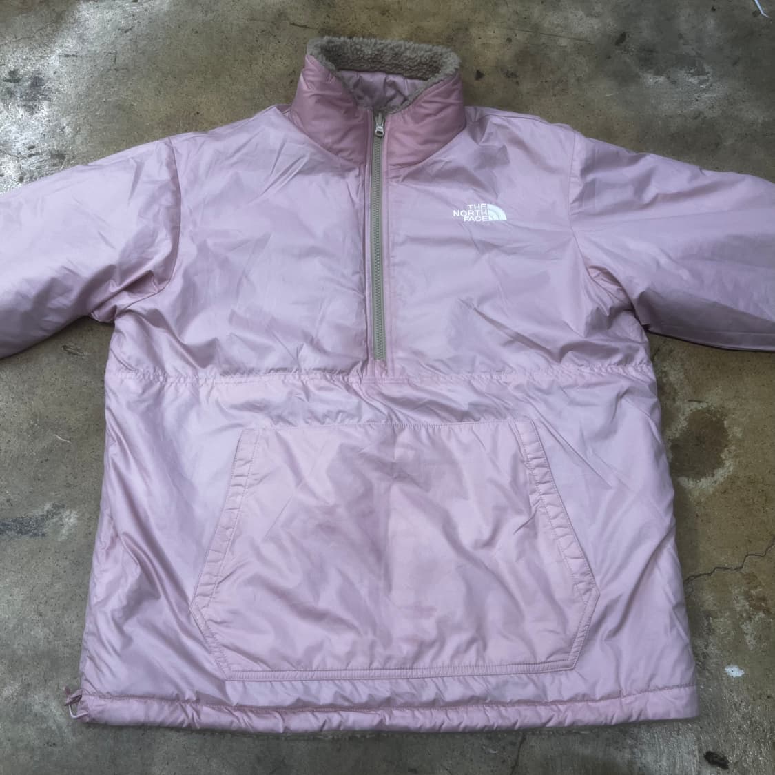 노스페이스 양면 리버시블 딸기우유 핑크 후리스 반집업  상품이미지3