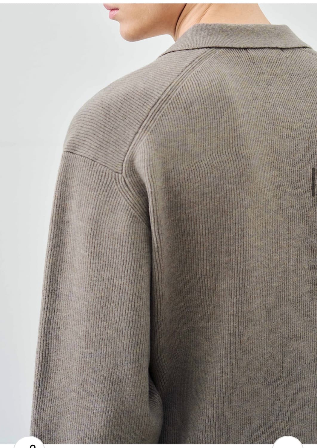 (새상품)(L) 드로우핏 울 PBT 하프 카라 니트 판매 상품이미지6