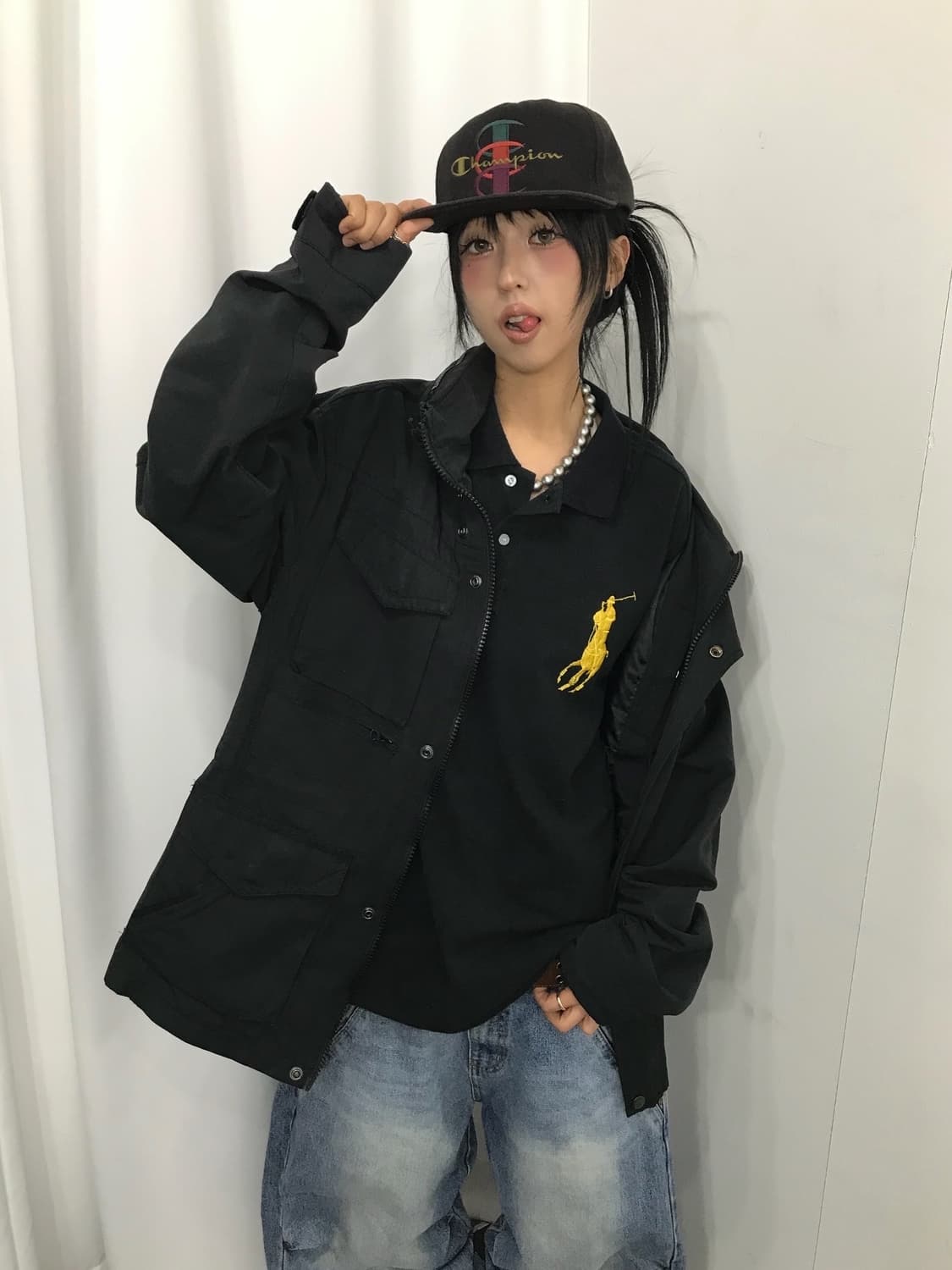 Polo Big Pony Black PK T-shirt 상품이미지2