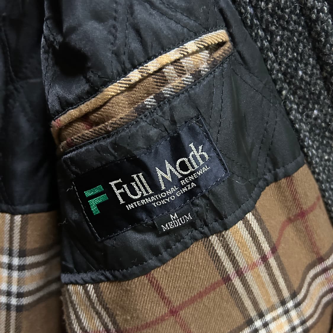 헤링본 울 아우터 차콜(M) 상품이미지9