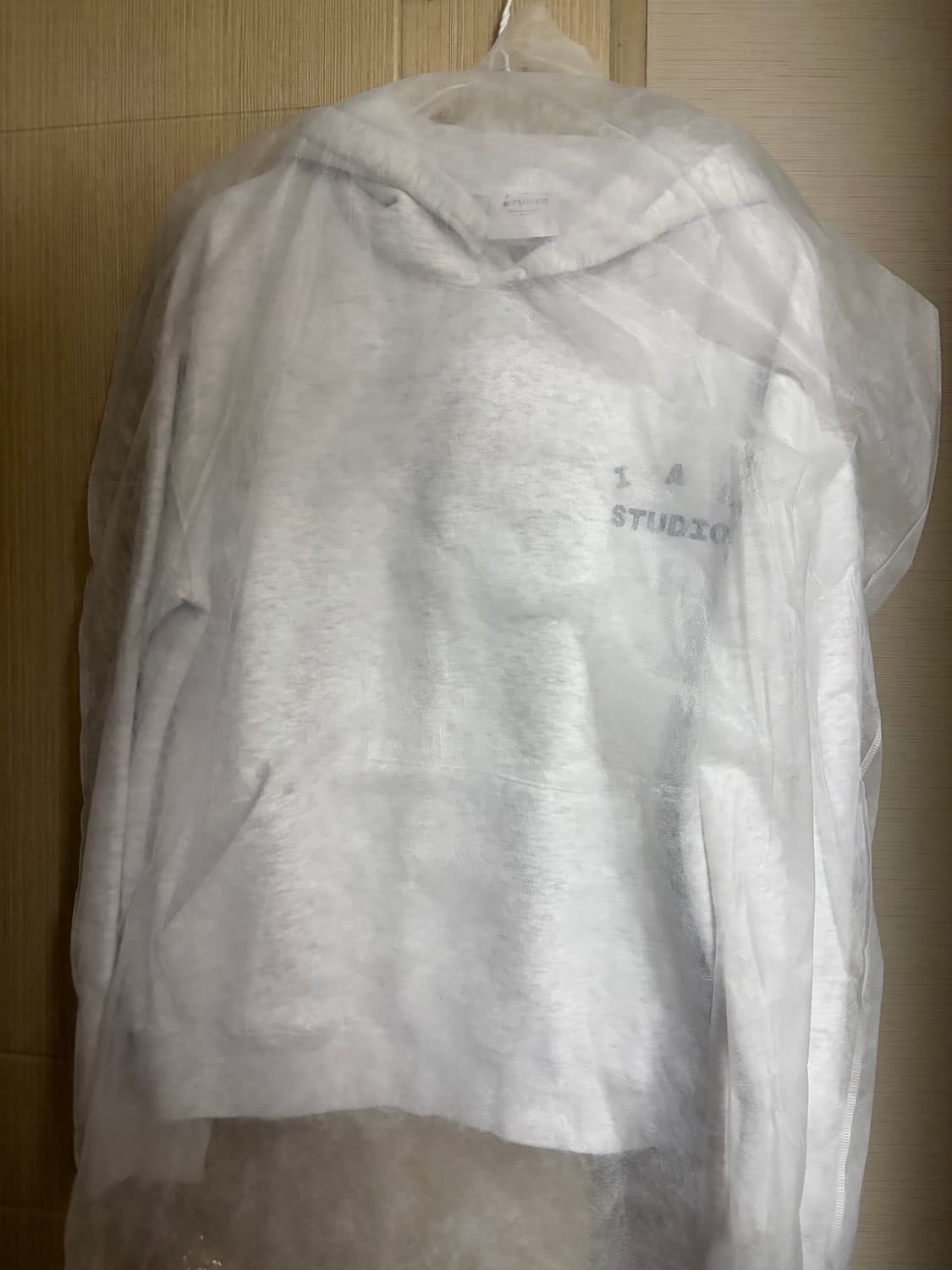 [L]아이앱 스튜디오 후드 라이트 그레이 1회착 세탁완료 상품이미지3