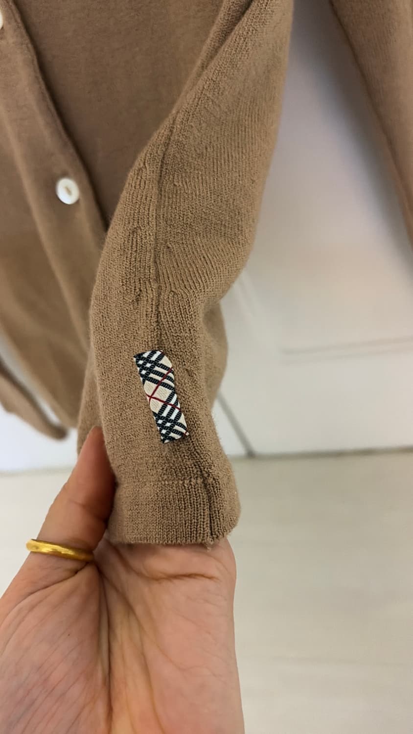  버버리 카멜 가디건 44,55 정품  상품이미지3