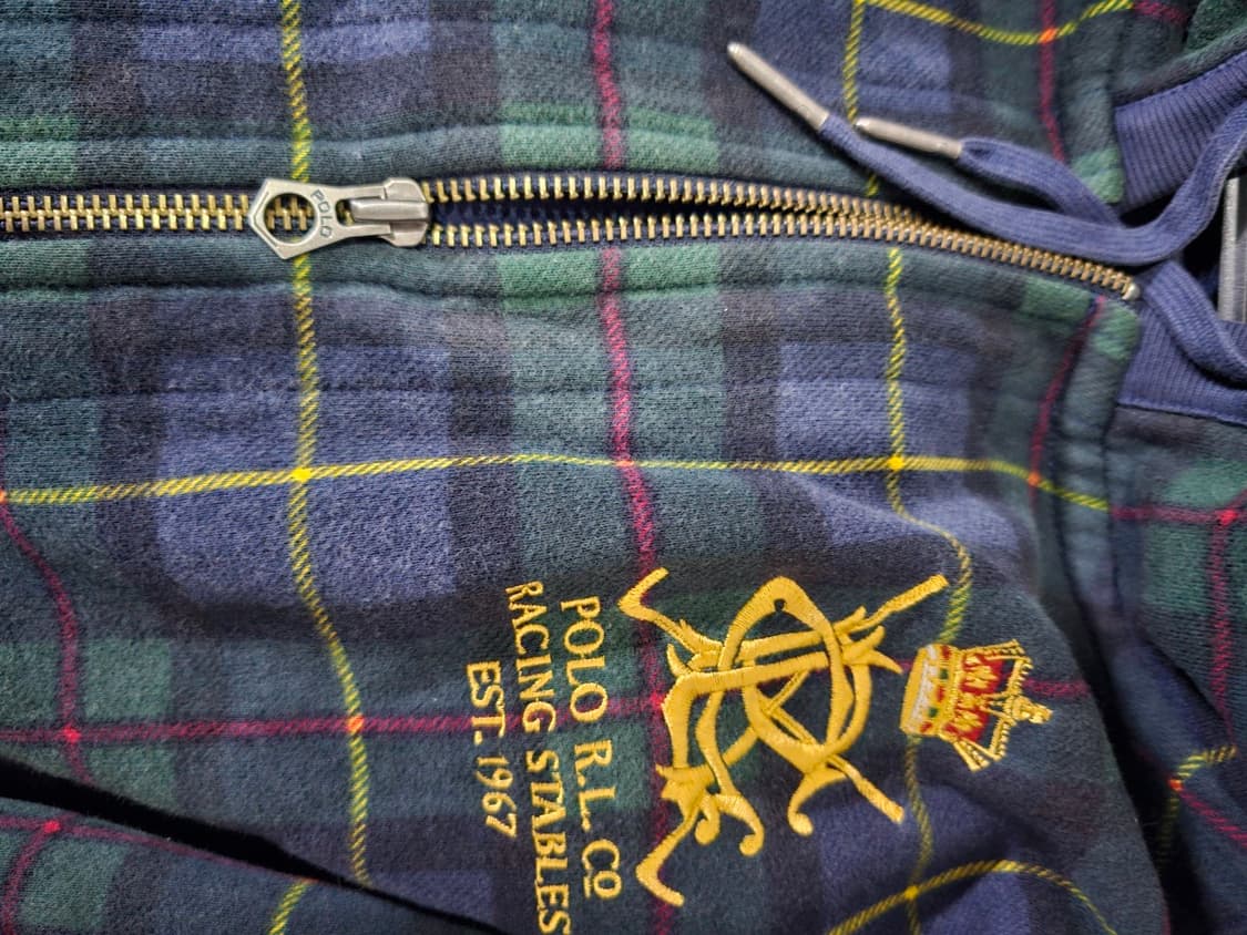 폴로 POLO 빅포니 타탄체크 후드집업 105 / XL 상품이미지3