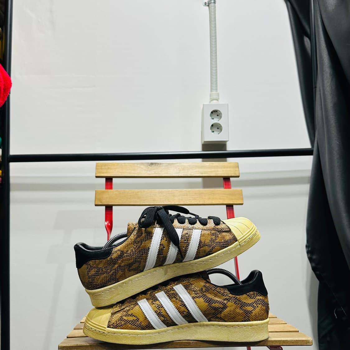 270) 아디다스 운동화 남성 남자 슈퍼스타 80s 브라운 스네이크 상품이미지7