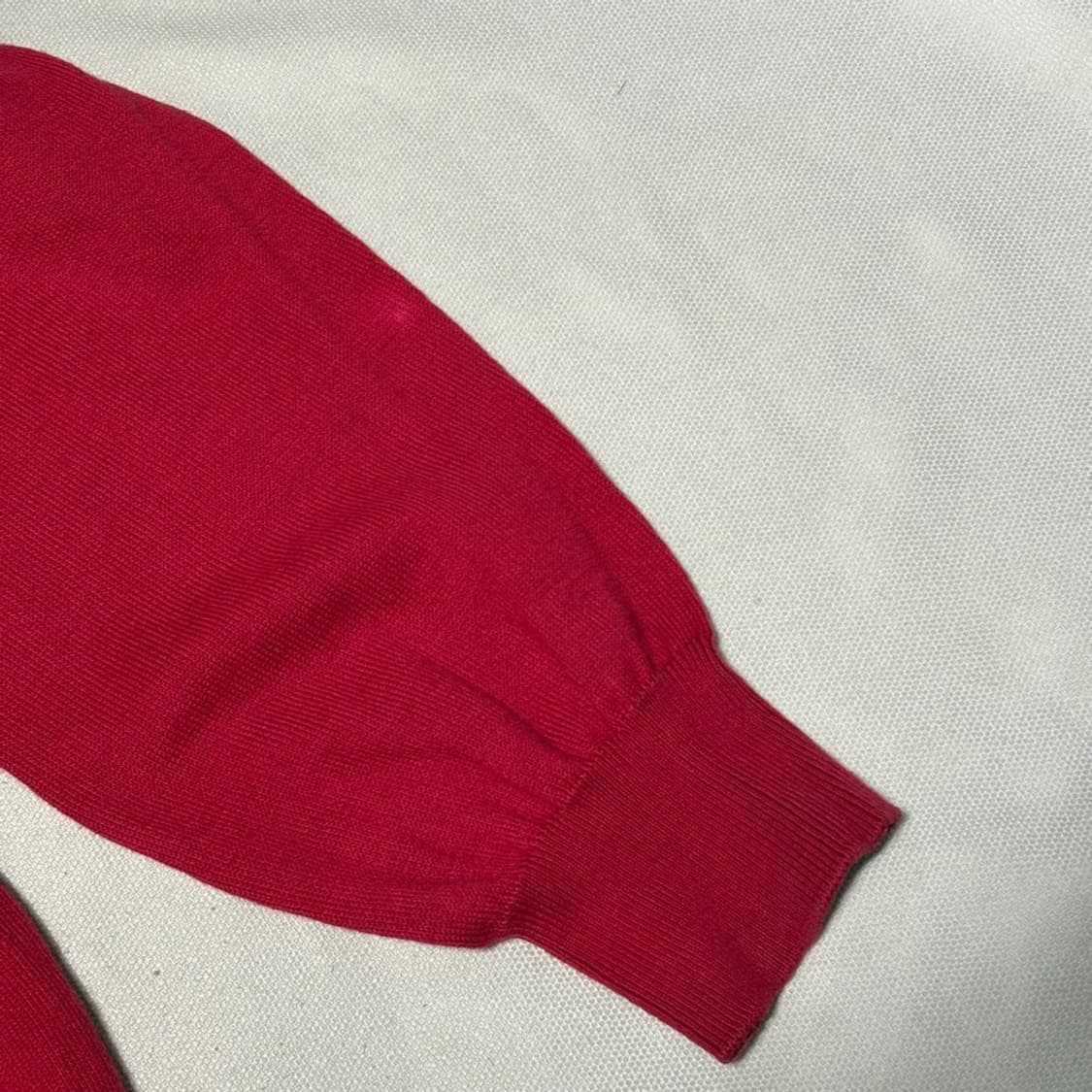 L 버버리 레드 코튼 니트 상품이미지7