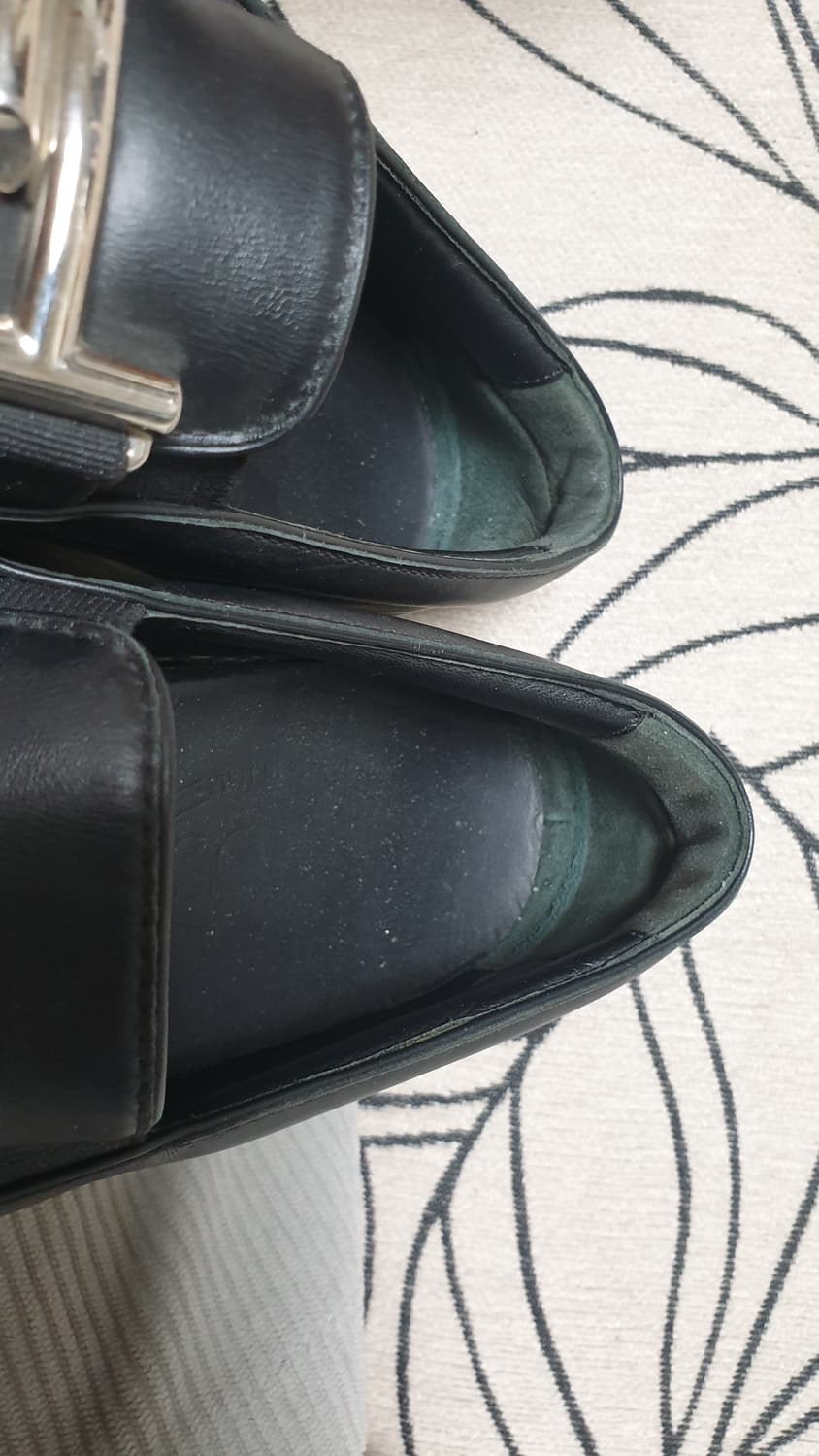 토즈 블랙 더블T 가죽 여성 슬립온 37 235~40 상품이미지7