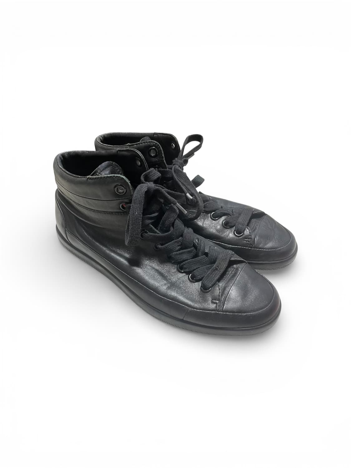 275~280) 프라다 스포츠 레더 미드탑 스니커즈 신발 상품이미지2