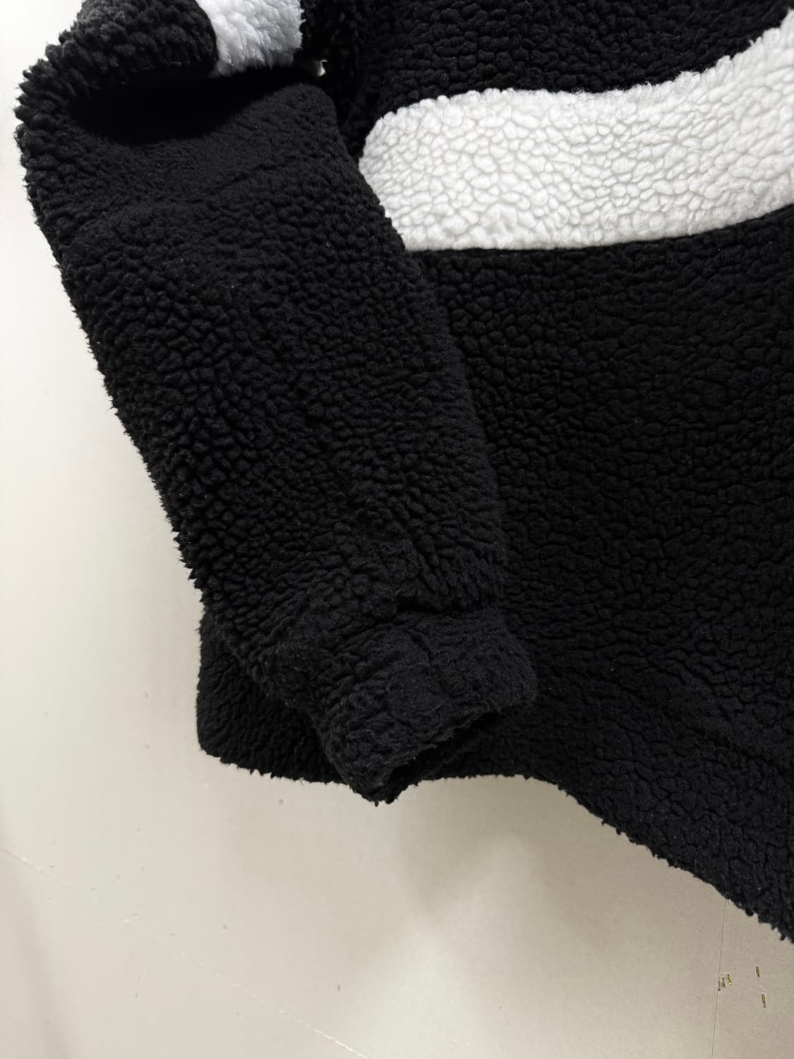 남성 100 L / 스파이더 뽀글이 후리스 집업 블랙 상품이미지7