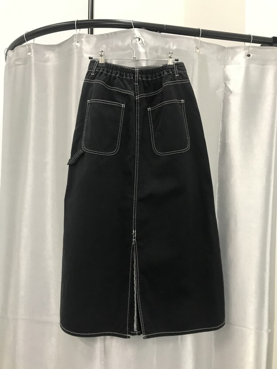 Jpn black stitch long skirts 상품이미지6