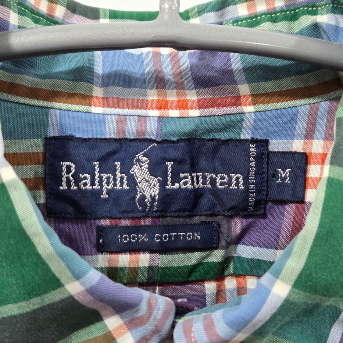 폴로랄프로렌 버튼다운 체크셔츠 M 상품이미지3