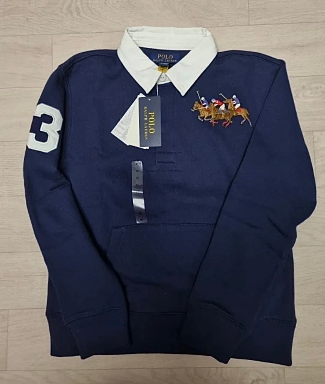 정품 폴로랄프로렌 빅포니 카라 럭비 치프키프 새상품 M 상품이미지1