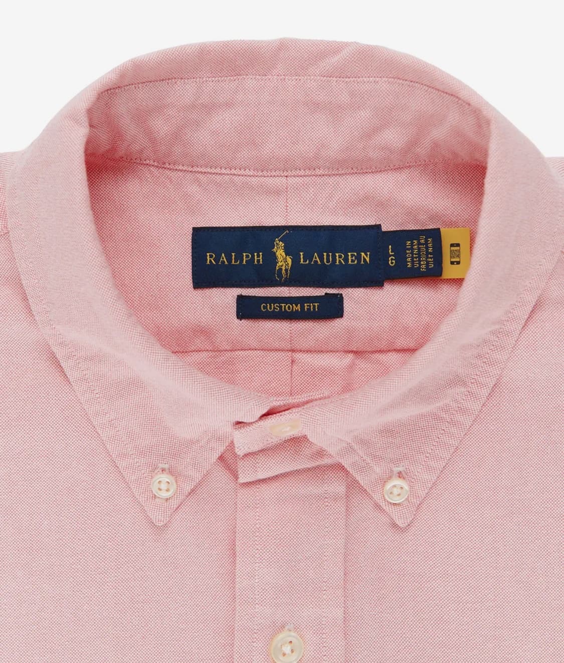 폴로 커스텀핏 옥스포드 셔츠 핑크 상품이미지4