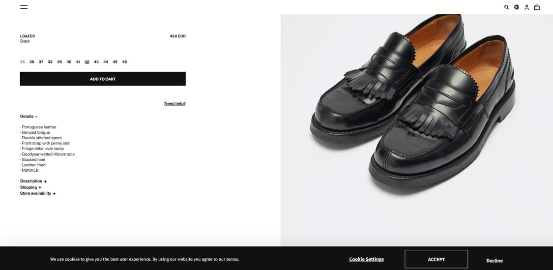 아워레가시 our legacy 프린지 로퍼 상품이미지7