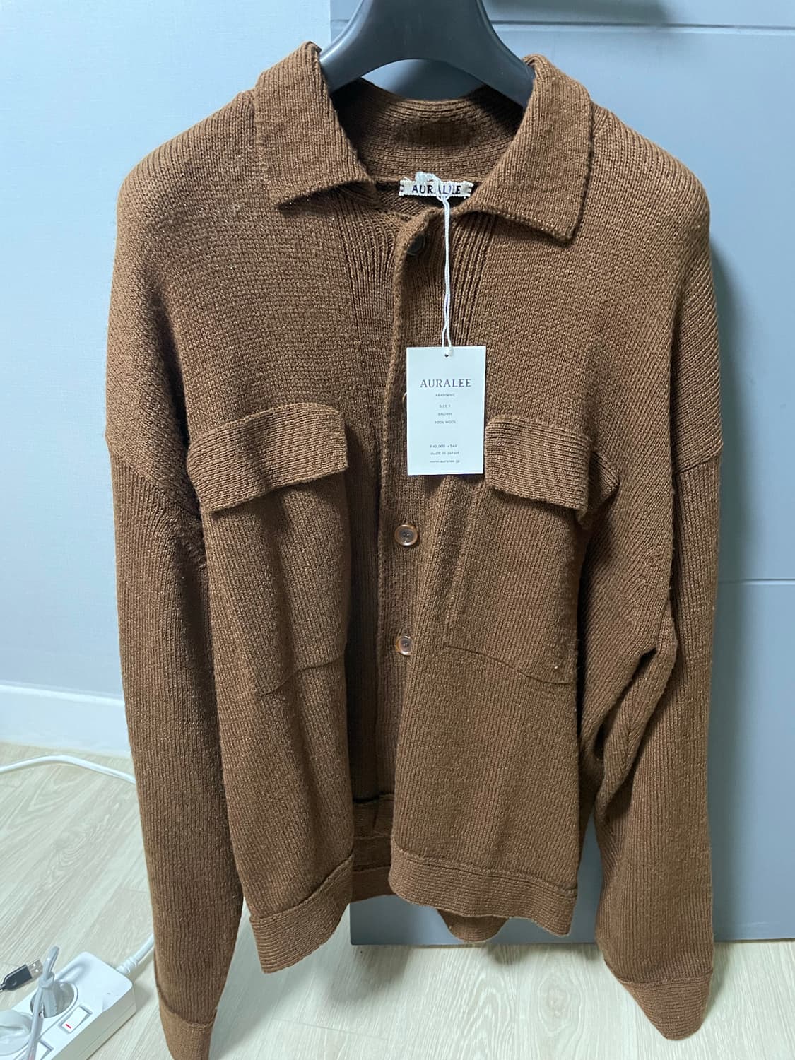 오라리 니트 블루종 1 상품이미지3