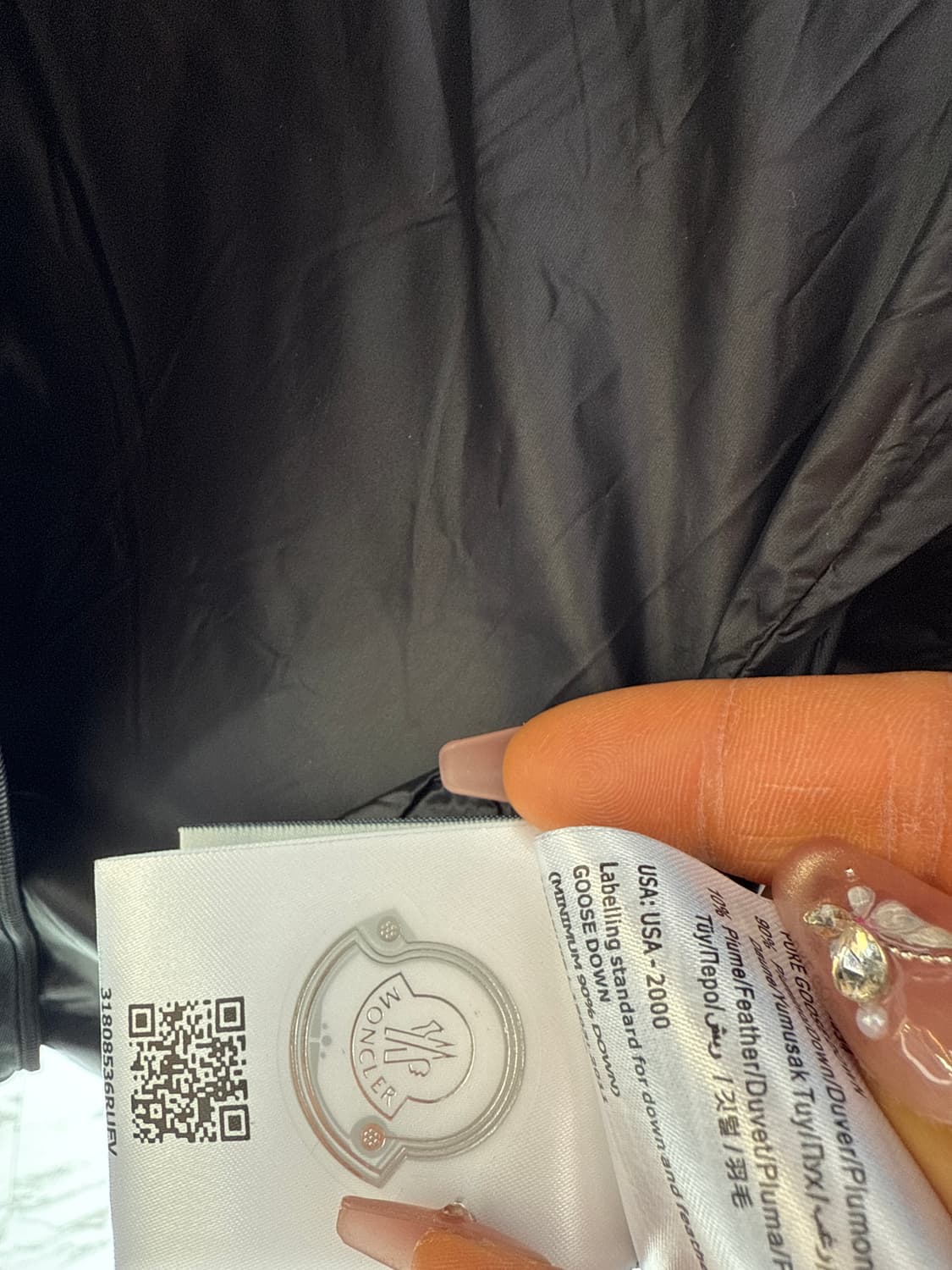 블랙 여성 오리털 패딩 벨티드 자켓 44~66 상품이미지10