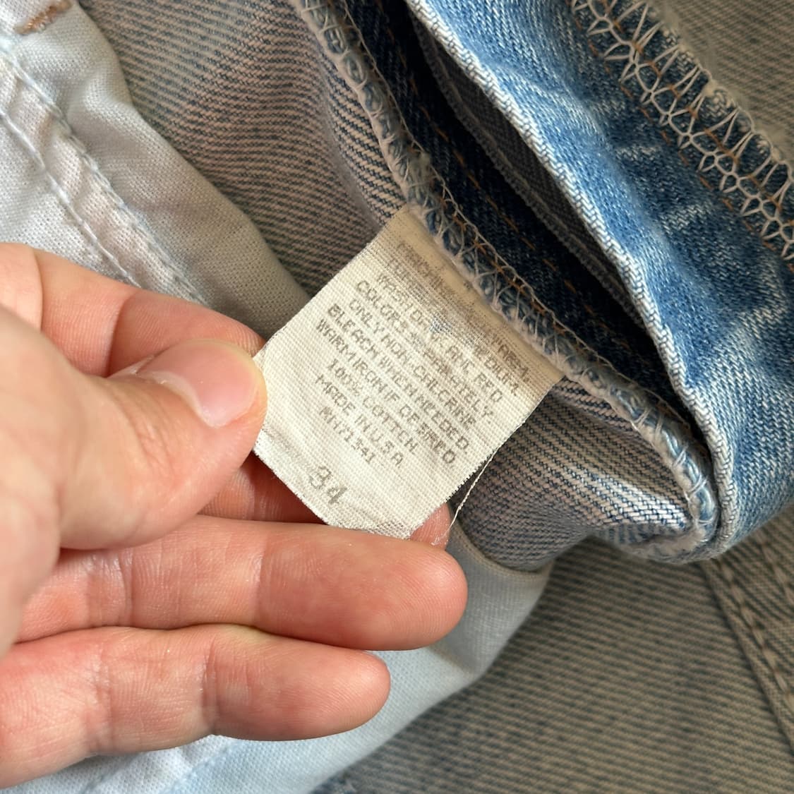 90‘s L.L. Bean usa made denim shorts 상품이미지6
