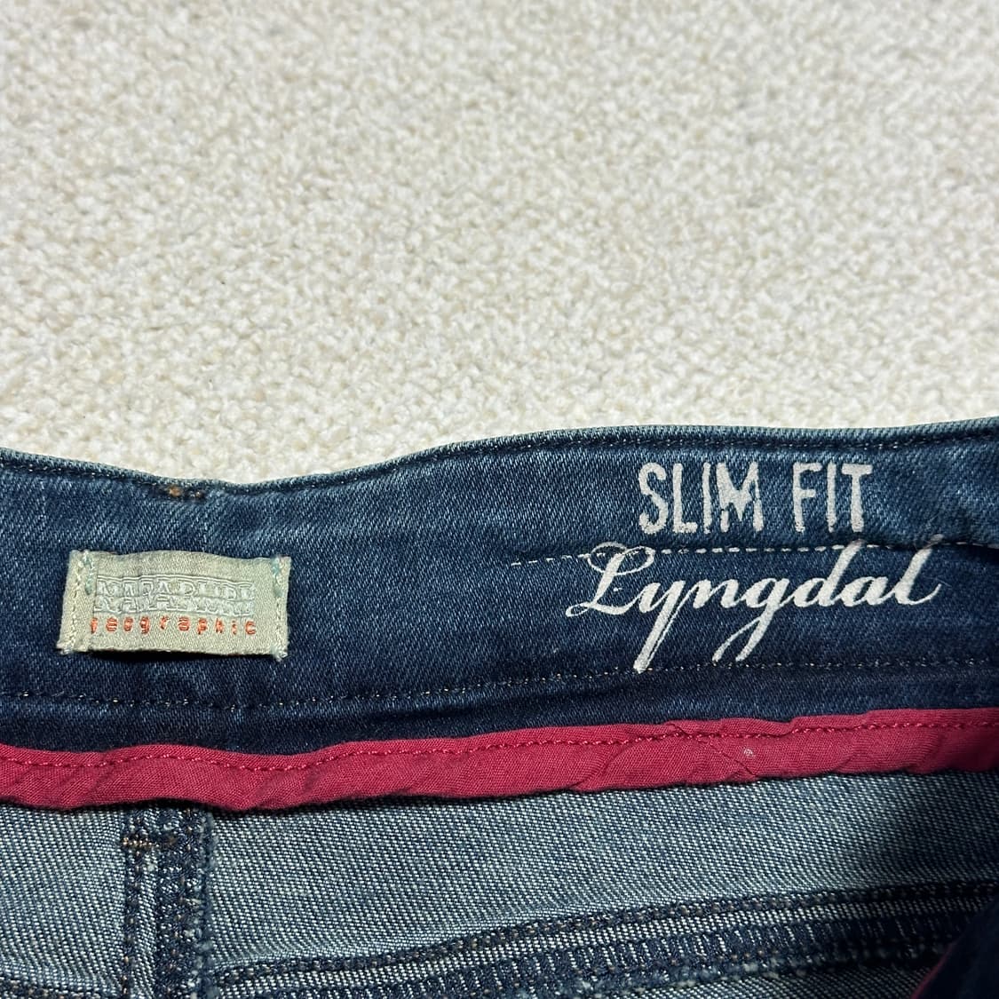 (택있음) 나파피리 링달 스터드 데님 팬츠 상품이미지7