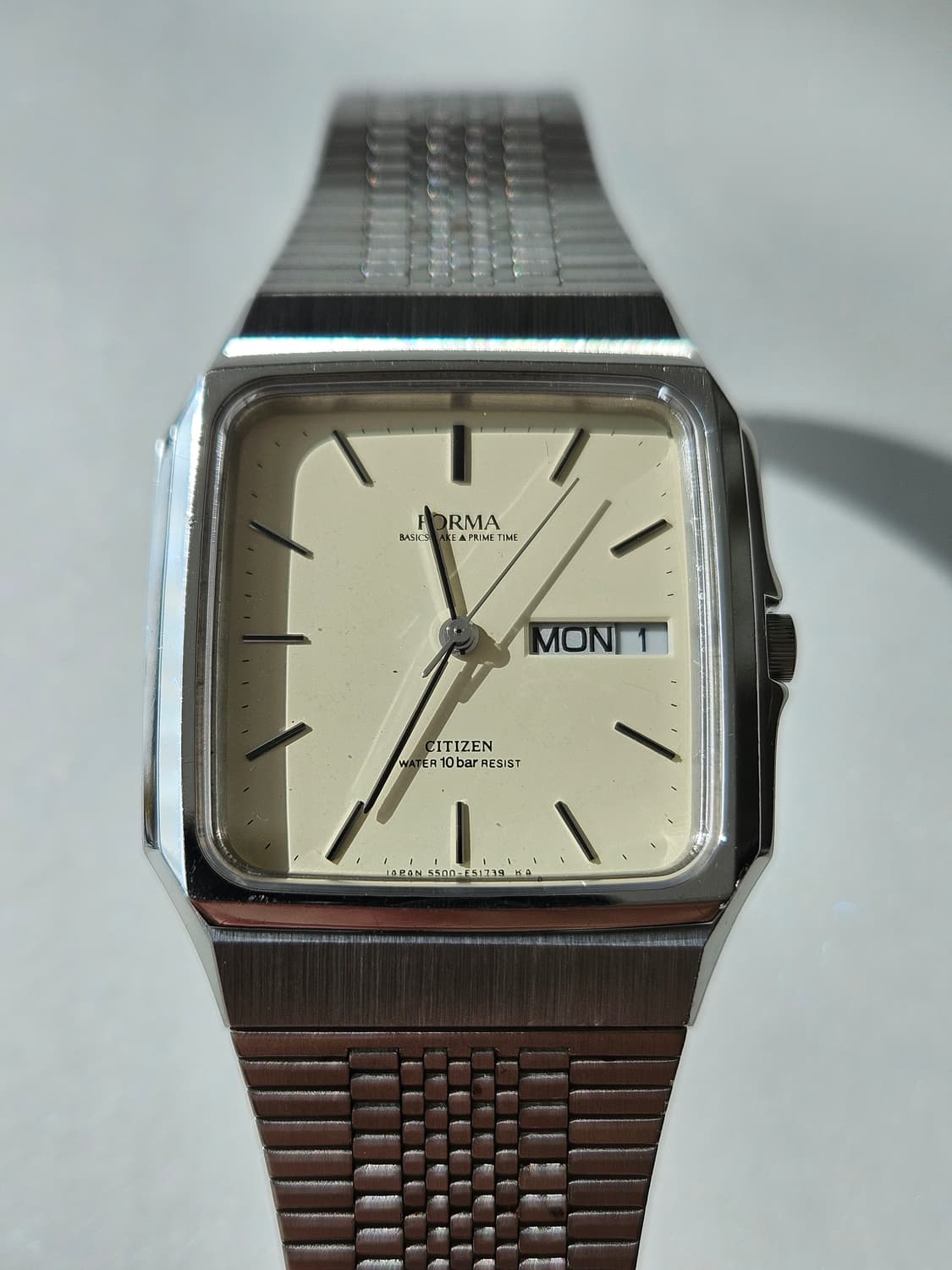 시티즌 포르마 사각 빈티지 메탈 시계 상품이미지3