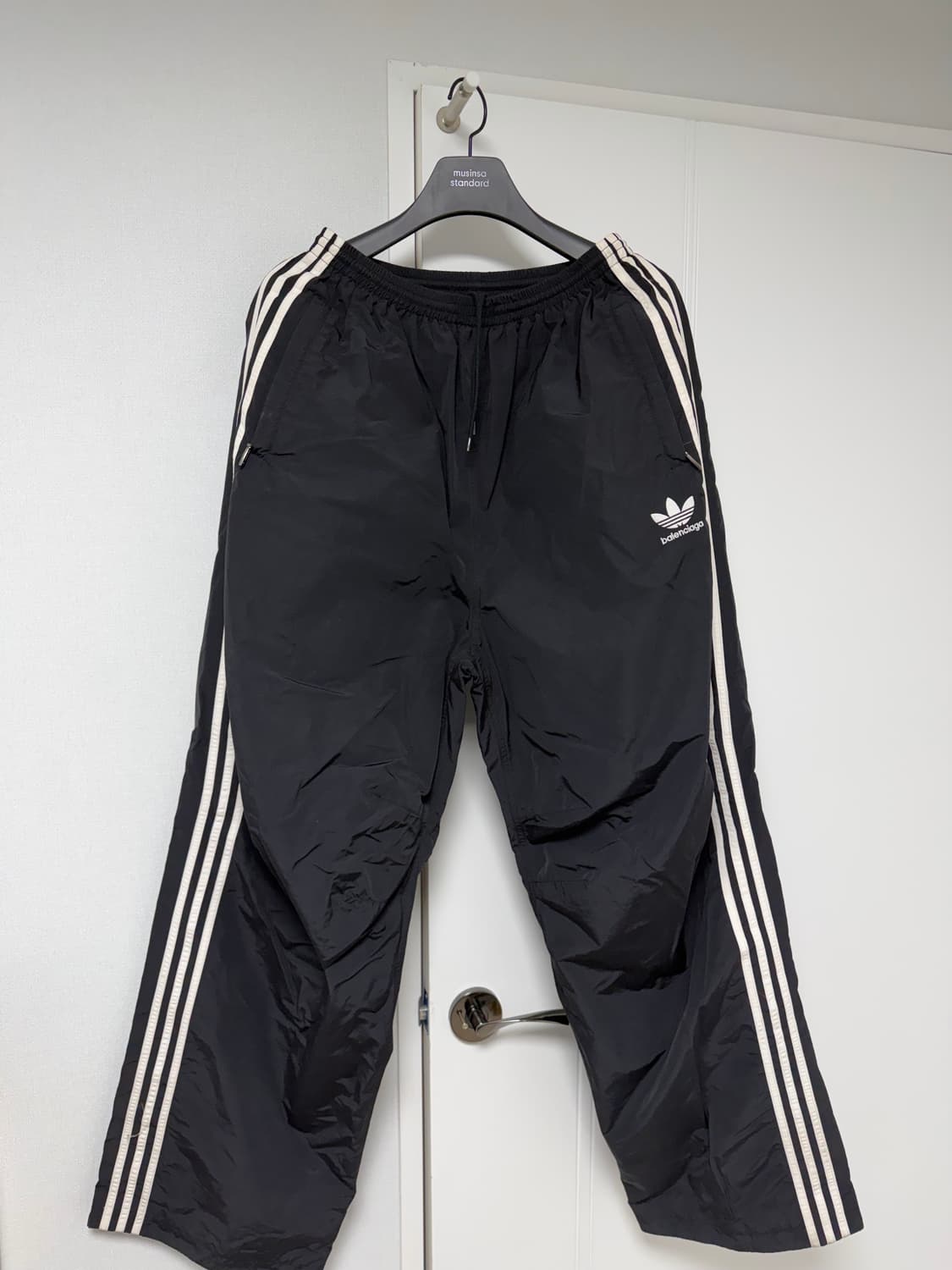 XS) 발렌시아가 아디다스 포플린 트랙팬츠 스티치 상품이미지1