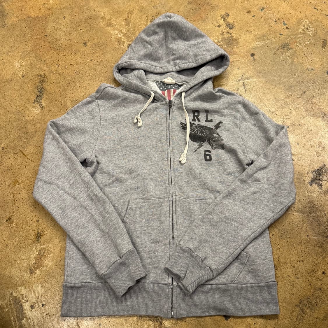 폴로 랄프로렌 데님앤서플라이 그레이 후드집업 상품이미지2