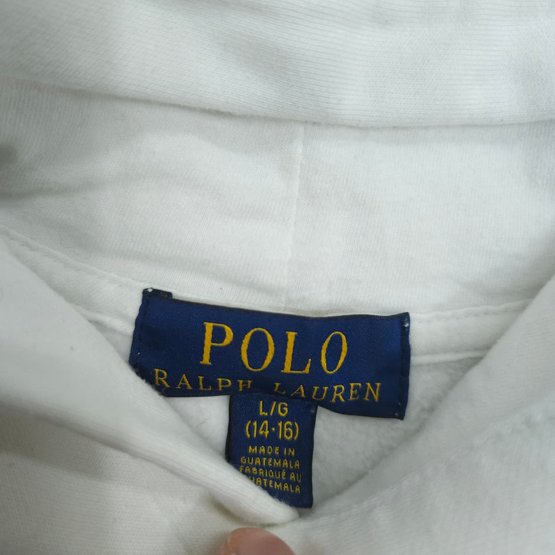 폴로 랄프 로렌 신형 후드 L14-16 화이트 상품이미지5