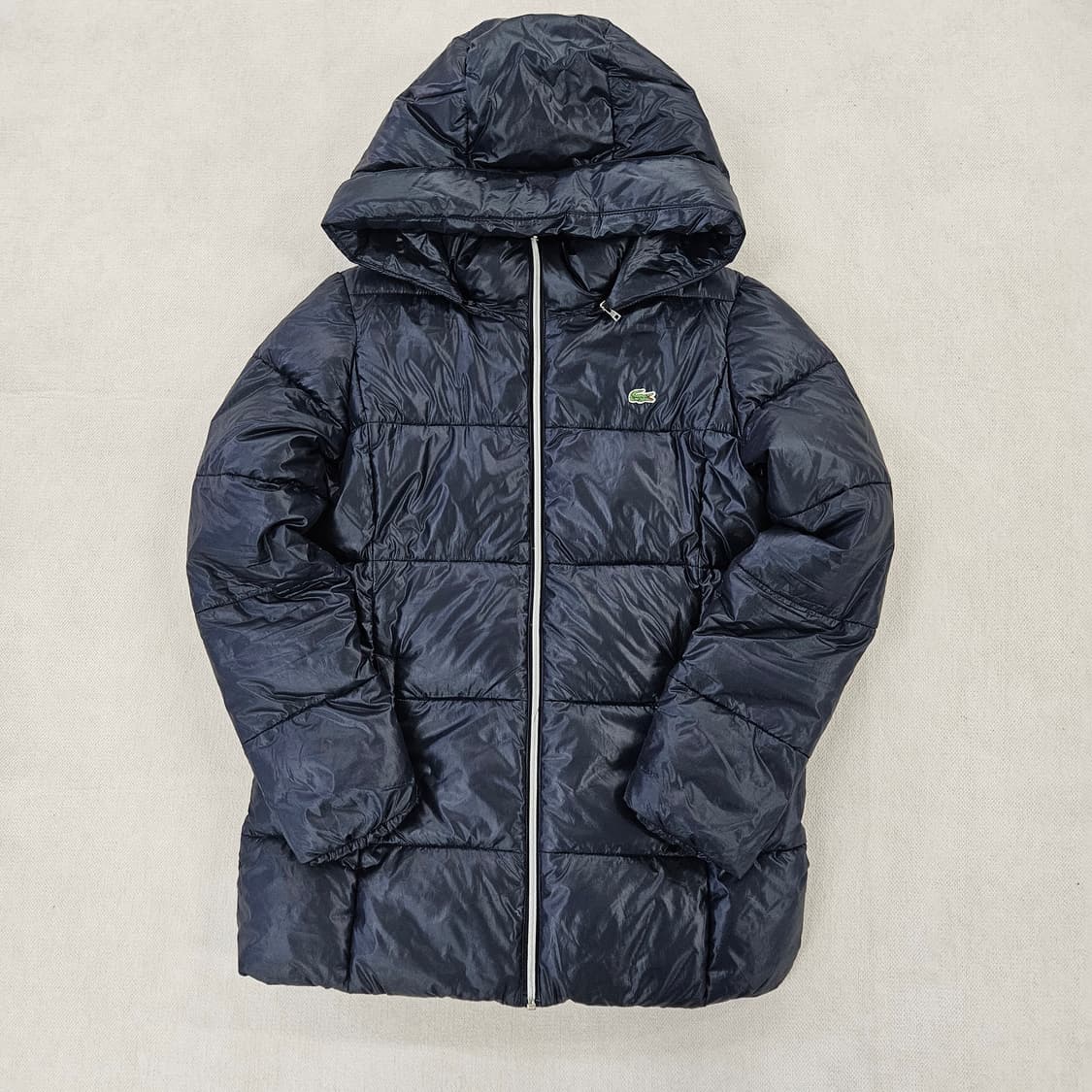 [38] 라코스테 여성 구스다운 네이비 후드 패딩 자켓 0114YH1 상품이미지2