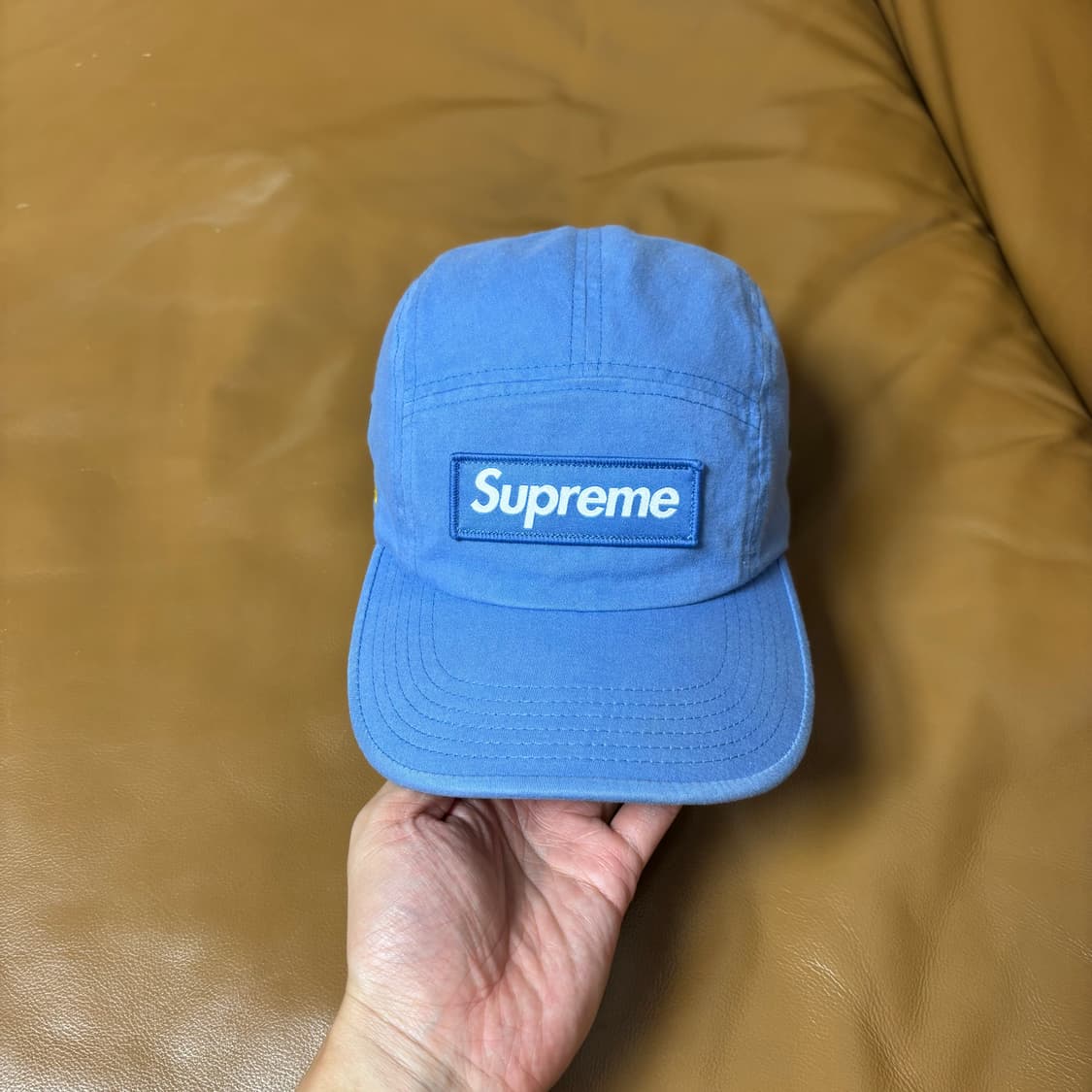Supreme 슈프림 22ss 밀리터리 워시드 블루 캠프캡 모자 상품이미지2