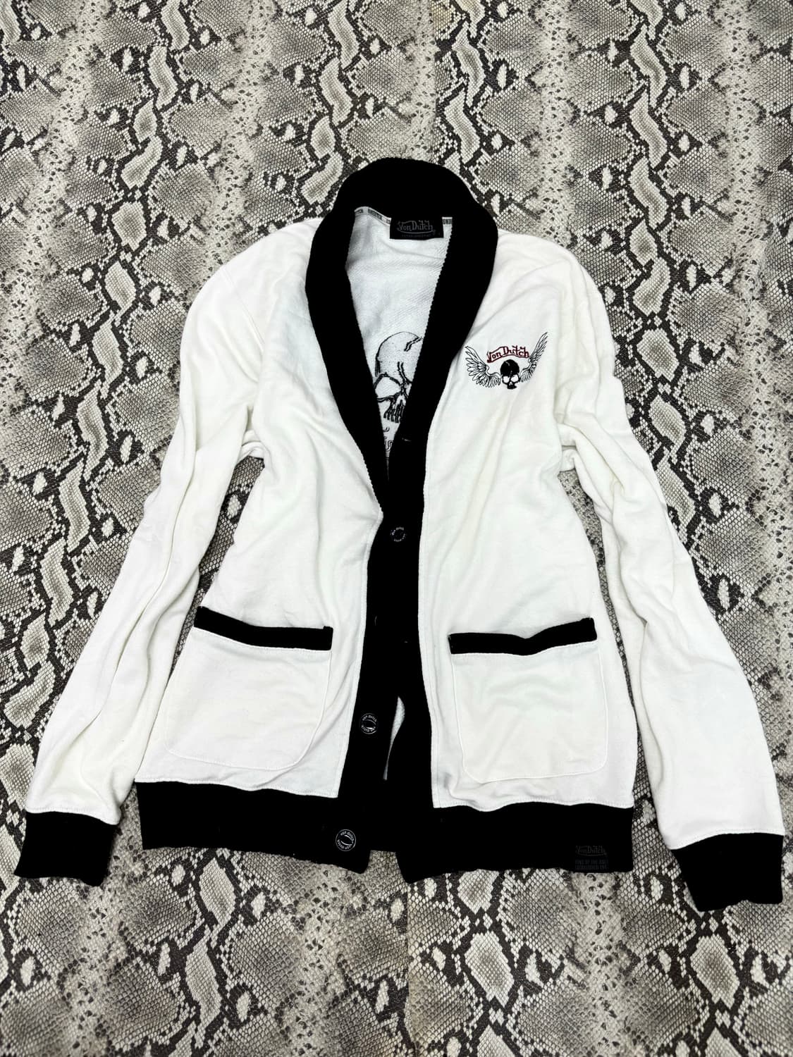 “Vondutch” Skull&Wings Back Print Punk  상품이미지3