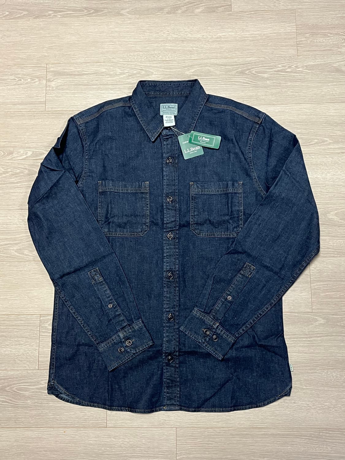 (새상품) L.L.Bean 엘엘빈 데님 셔츠 상품이미지2