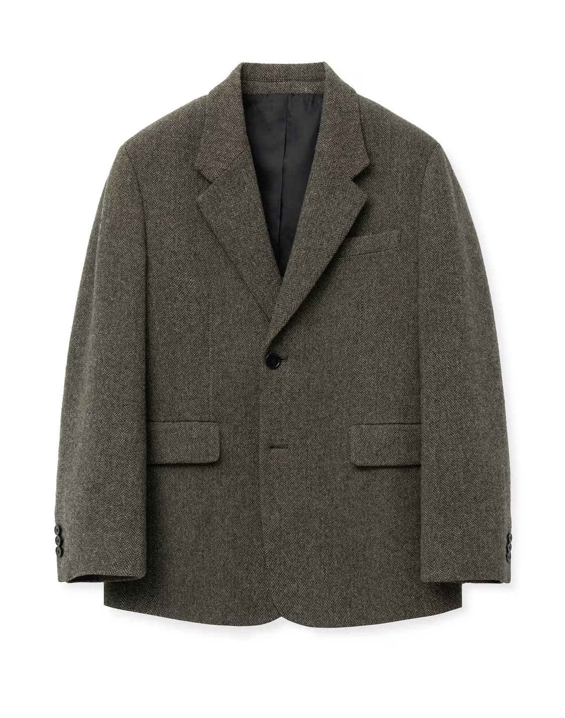 tngt 헤링본 테일러드 자켓 새상품 라이트브라운 95사이즈 상품이미지2