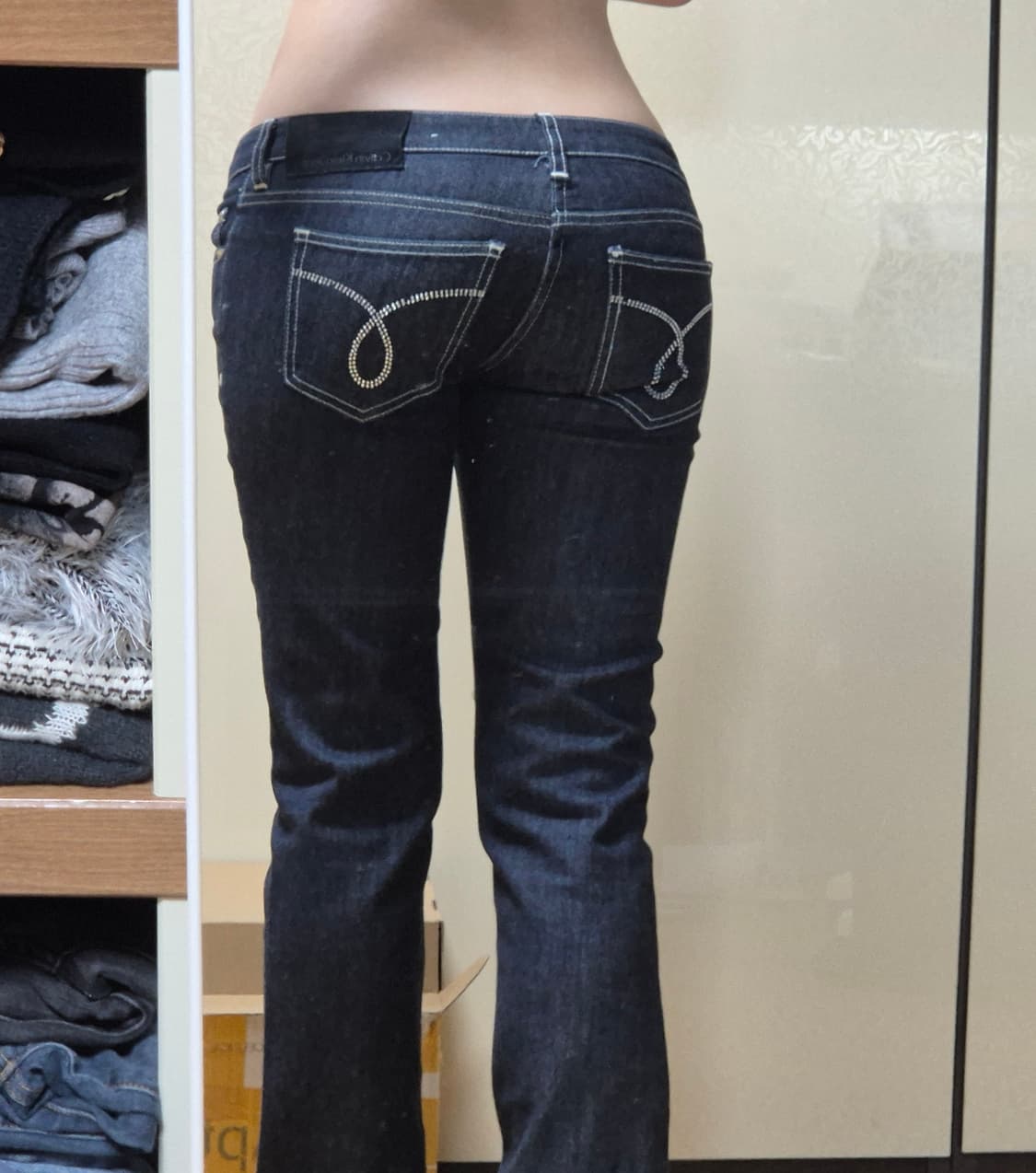 캔빈클라인 큐빅 로우라이즈  스키니진 상품이미지2