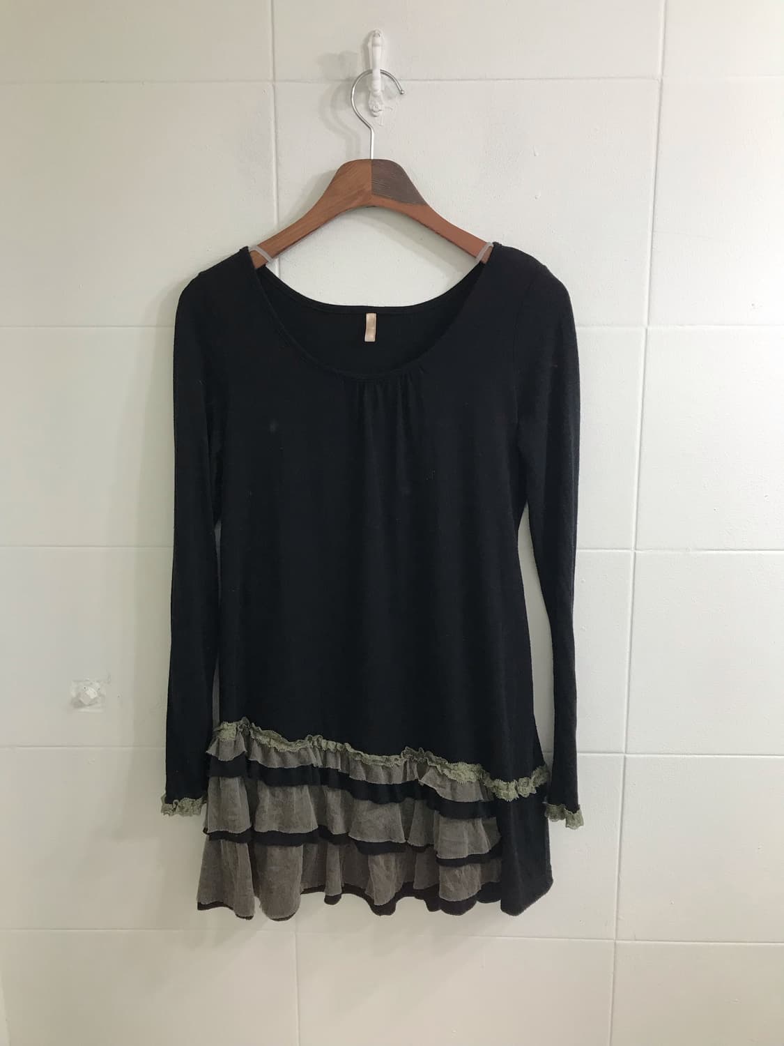 카키 그런지 모리걸 야상 벌룬스커트 코디세트 상품이미지7