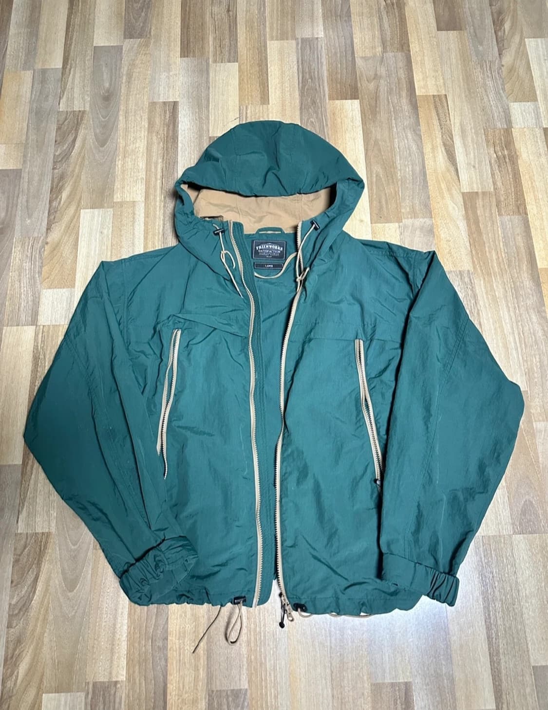 프리즘웍스 마운틴 윈드 파카 다크 그린 L 상품이미지2