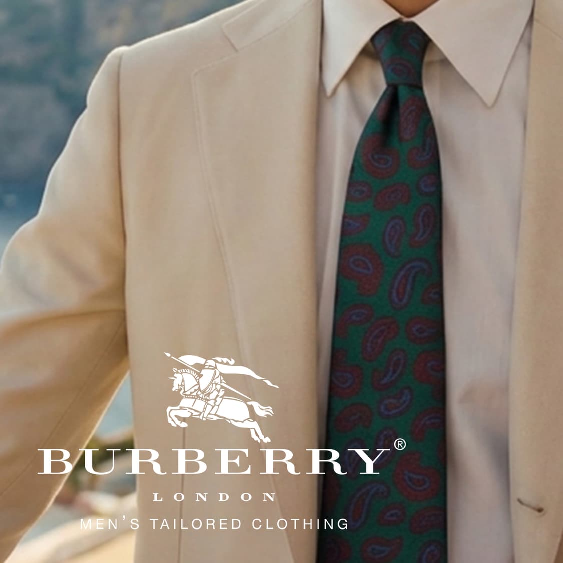 버버리 실크 그린 페이즐리 패턴 넥타이 9cm A~B등급 K2471
 상품이미지1