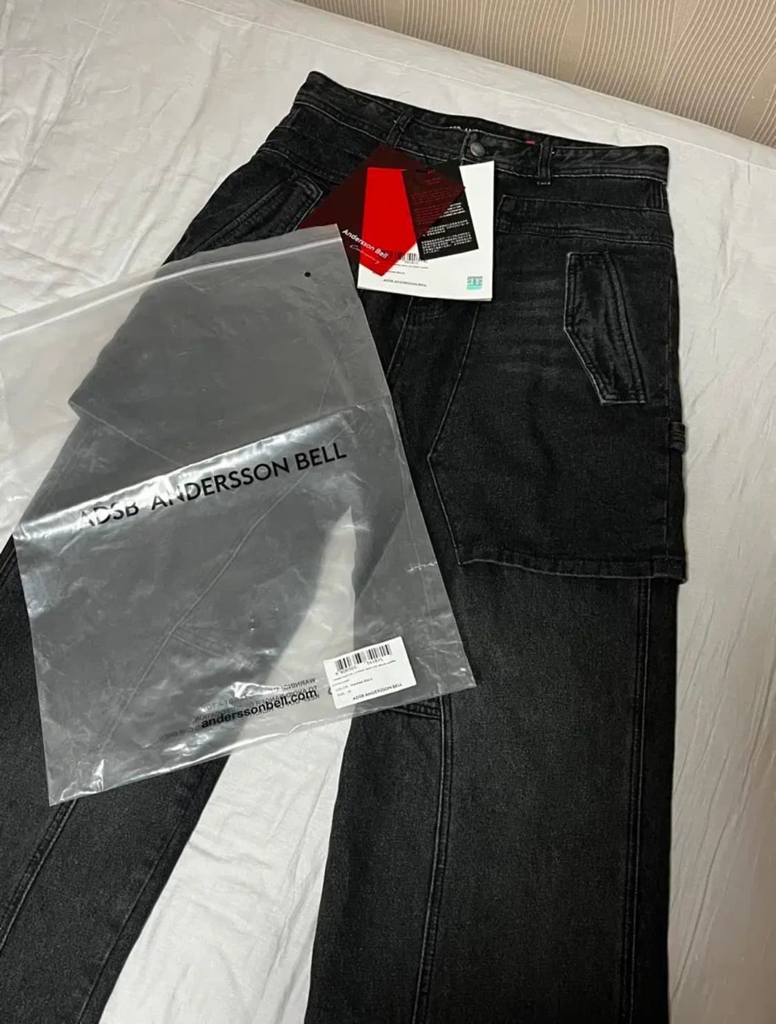 앤더슨벨 랩터 레이어드 와이드 레그 진 상품이미지3