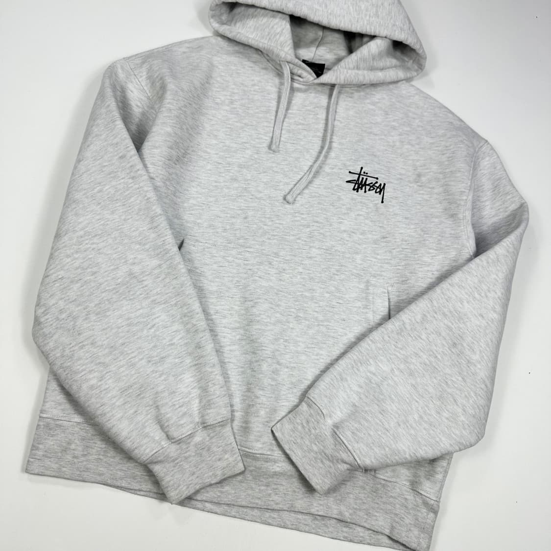 스투시 베이직 후드티 애쉬헤더 M 상품이미지5