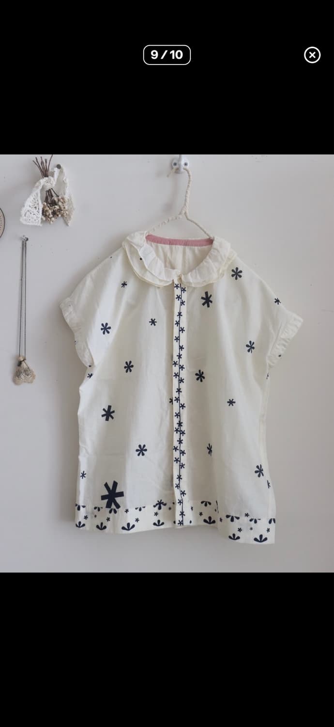 Beams boy Tori-To Frill Collar Blouse 상품이미지9