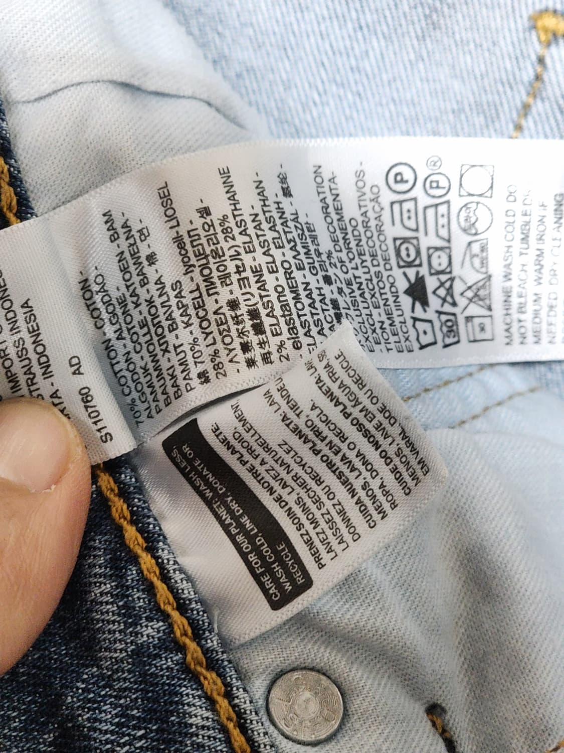 (28) 리바이스 511 청바지 중청 스판 데님팬츠 145주년판  상품이미지4