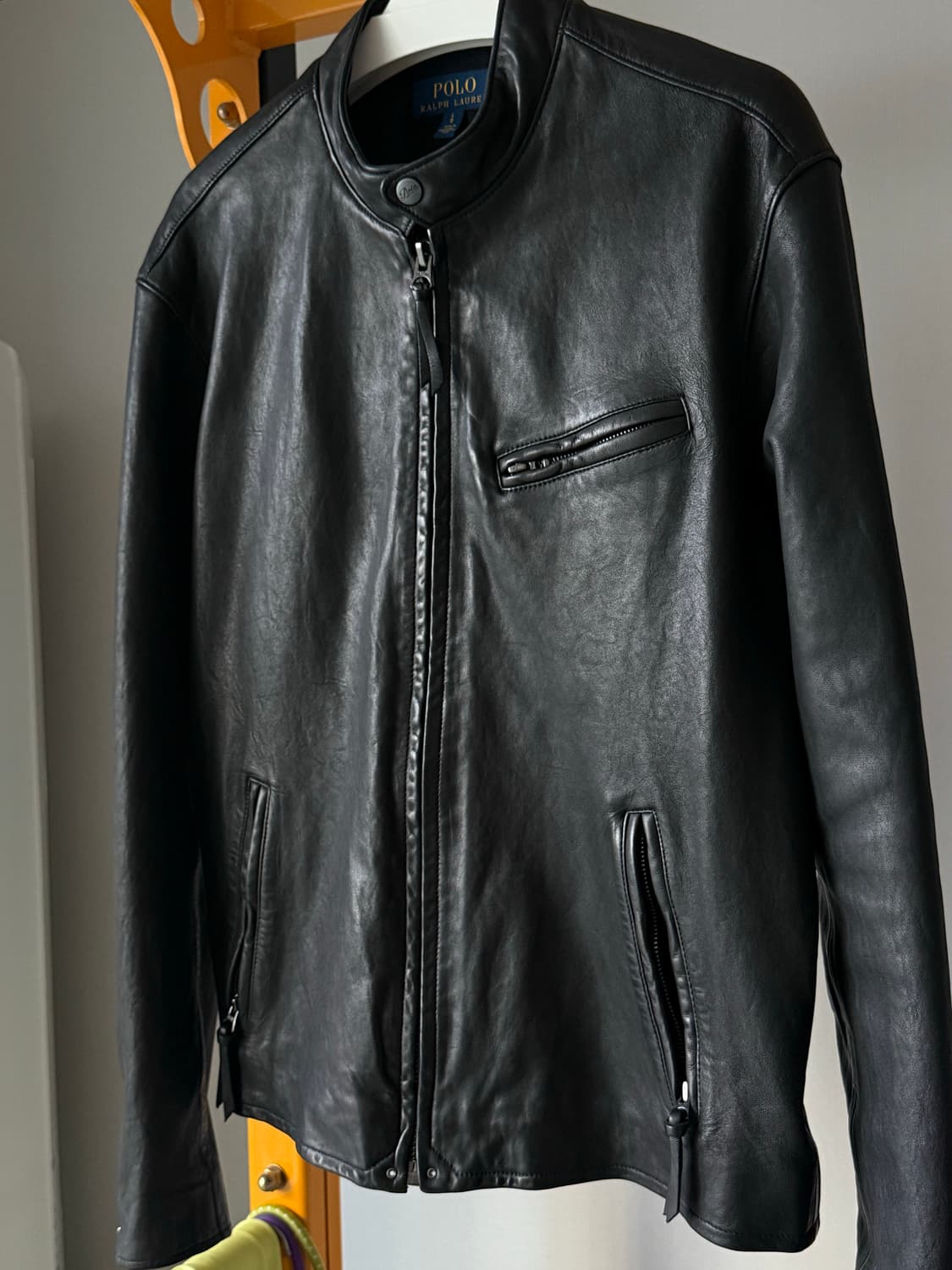 폴로 카페레이서 레더 자켓 상품이미지1