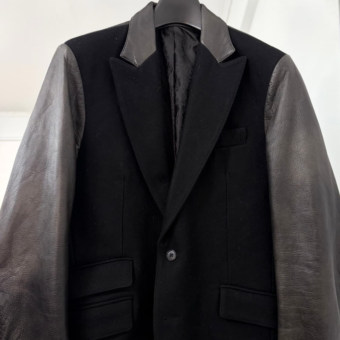 이사무 카타야마 백래쉬 울 카우하이드 블레이저 자켓 상품이미지6