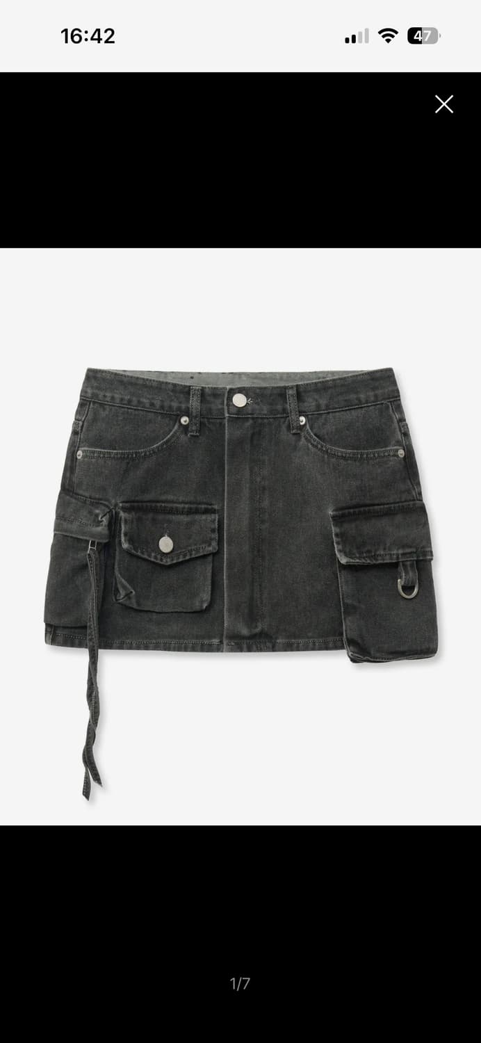 미드나잇 무브 pk cargo skirt (dark grey) 상품이미지1